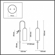 Бра Odeon Light Vost1 4642/1W цвет золото-4