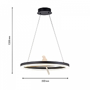 Подвесной светильник F-promo Bardy 4654-1P цвет плафона/подвески Белый, Черный, цвет арматуры Черный-4