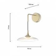 Бра Favourite Wilet 4657-1W цвет плафона/подвески Прозрачный, цвет арматуры Золото-6