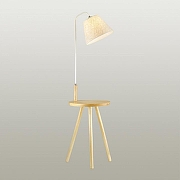 Стол журнальный с торшером Odeon Light Kalda 4667/1F цвет дерево светлое-1