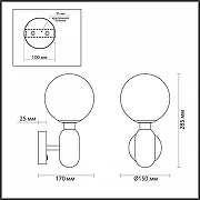Бра Odeon Light Ok1a 4669/1W цвет золото-3