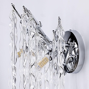 Бра MW-Light Лайма 12 467023902 цвет плафона/подвески Прозрачный, цвет арматуры Хром-5