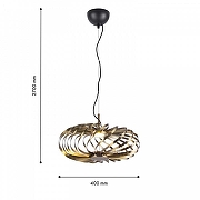 Подвесной светильник Favourite Spring 4679-1P цвет плафона/подвески Золото, цвет арматуры Латунь-4