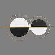 Накладной светильник Velante 468 468-001-01 цвет плафона/подвески Белый, Черный, цвет арматуры Белый, Золото, Черный