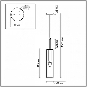 Подвесной светильник Odeon Light Klum 4694/1 цвет хром-4