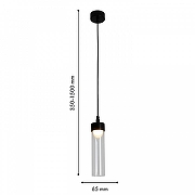 Подвесной светильник Favourite Outdoor 4702-1P цвет плафона/подвески Прозрачный, цвет арматуры Черный-8