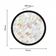 Накладной светильник Favourite Helium 4705-1W цвет плафона/подвески Перламутр, цвет арматуры Черный-3