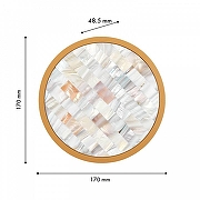 Накладной светильник Favourite Helium 4706-1W цвет плафона/подвески Перламутр, цвет арматуры Золото-3