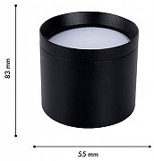 Накладной светильник Favourite Rote 4707-1C цвет плафона/подвески Черный, цвет арматуры Черный-1
