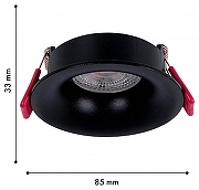 Встраиваемый светильник Favourite Lamppu 4712-1C цвет Черный-1