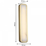 Накладной светильник Favourite Adamaris 4727-1W цвет плафона/подвески Белый, цвет арматуры Латунь-1