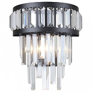 Накладной светильник Favourite Preston 4731-2W цвет плафона/подвески Прозрачный, цвет арматуры Черный