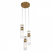 Подвесной светильник F-promo Vanilla 4737-3P цвет плафона/подвески Прозрачный, цвет арматуры Латунь-1