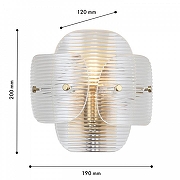 Накладной светильник F-promo Itaka 4738-1W цвет плафона/подвески Прозрачный, цвет арматуры Латунь-3