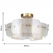 Светильник на штанге F-promo Itaka 4738-6C цвет плафона/подвески Прозрачный, цвет арматуры Латунь-3