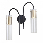 Бра F-promo Kors 4740-2W цвет плафона/подвески Прозрачный, цвет арматуры Черный-1