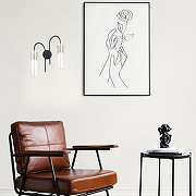 Бра F-promo Kors 4740-2W цвет плафона/подвески Прозрачный, цвет арматуры Черный-2