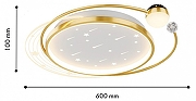 Накладной светильник F-promo Cruise 4743-5C цвет плафона/подвески Белый, Золото, цвет арматуры Золото-3