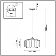 Подвесной светильник Odeon Light B1nga 4746/1 цвет черный-7