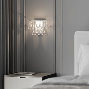 Накладной светильник Bogate's Gutta 476/1 цвет плафона/подвески Прозрачный, цвет арматуры Белый-4