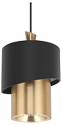 Подвесной светильник Velante 475 477-406-01 цвет плафона/подвески Золото, Черный, цвет арматуры Черный