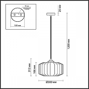 Подвесной светильник Odeon Light B1nga 4782/1 цвет бронза-7