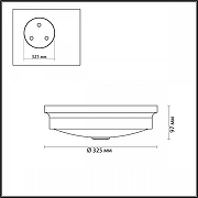 Накладной светильник Odeon Light Marse1 4825/3C цвет никель-4