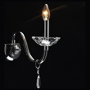 Бра MW-Light Элла 16 483024601 цвет плафона/подвески Прозрачный, цвет арматуры Хром-2