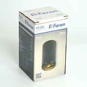 Накладной светильник Feron ML184 48392 цвет плафона/подвески Черный, цвет арматуры Черный-5