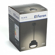 Подвесной светильник Feron HL3678 48409 цвет плафона/подвески Черный, цвет арматуры Черный-3