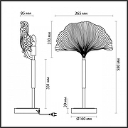 Настольная лампа Odeon Light Ventagl1o 4870/1T цвет золото, черный-6