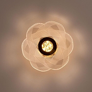 Накладной светильник De City Конти 32 488023601 цвет плафона/подвески Прозрачный, цвет арматуры Золото-1