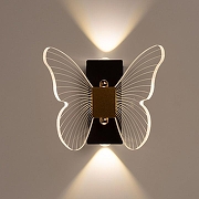 Бра De City Конти 488024801 цвет плафона/подвески Прозрачный, цвет арматуры Золото, Черный-1