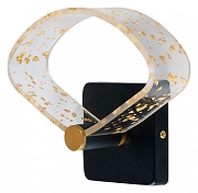 Бра De City Конти 488024901 цвет плафона/подвески Прозрачный, цвет арматуры Черный