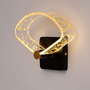 Бра De City Конти 488024901 цвет плафона/подвески Прозрачный, цвет арматуры Черный-3