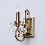 Бра MW-Light Габриэль 12 491023501 цвет плафона/подвески Прозрачный, цвет арматуры Латунь-2