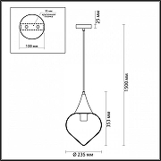 Подвесной светильник Odeon Light Kesta 4949/1 цвет хром-4