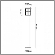 Ландшафтный светильник Odeon Light Magus 4964/1F цвет черный-4