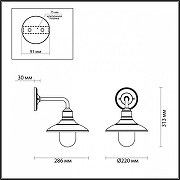 Светильник на штанге Odeon Light Campa 4965/1W цвет черный-4