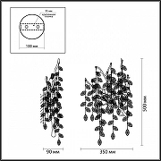 Бра Odeon Light Del1ca 4970/3W цвет хром-4
