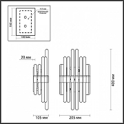 Накладной светильник Odeon Light St1ka 4988/2W цвет золотой-6