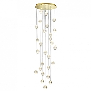 Накладной светильник Odeon Light Crystal 1 5008/120L цвет плафона/подвески Прозрачный, цвет арматуры Золото-1