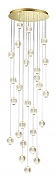 Накладной светильник Odeon Light Crystal 1 5008/120L цвет плафона/подвески Прозрачный, цвет арматуры Золото-2