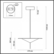 Подвесной светильник Odeon Light Steka 5012/16L цвет черный-6