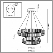 Подвесной светильник Odeon Light Vek1a 5015/60L цвет золото-5