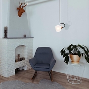 Подвесной светильник Eurosvet Bounce 50175/1 черный цвет плафона/подвески Белый, цвет арматуры Бронза, Черный-4