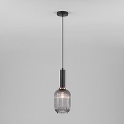 Подвесной светильник Eurosvet Bravo 50181/1 дымчатый цвет плафона/подвески Светло-серый, цвет арматуры Черный-1