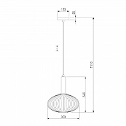 Подвесной светильник Eurosvet Bravo 50183/1 дымчатый цвет плафона/подвески Светло-серый, цвет арматуры Черный-4