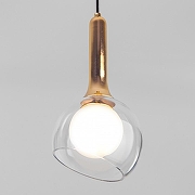 Подвесной светильник Eurosvet Fantasy 50188/1 золото цвет плафона/подвески Белый, Прозрачный, цвет арматуры Золото