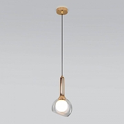 Подвесной светильник Eurosvet Fantasy 50188/1 золото цвет плафона/подвески Белый, Прозрачный, цвет арматуры Золото-1